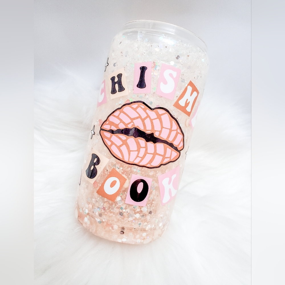 Snowglobe effect Glass Can Cup